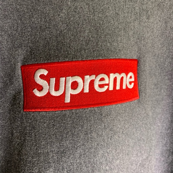 Supreme fw21 charcoal box logo hoodie - Picture 2 of 15